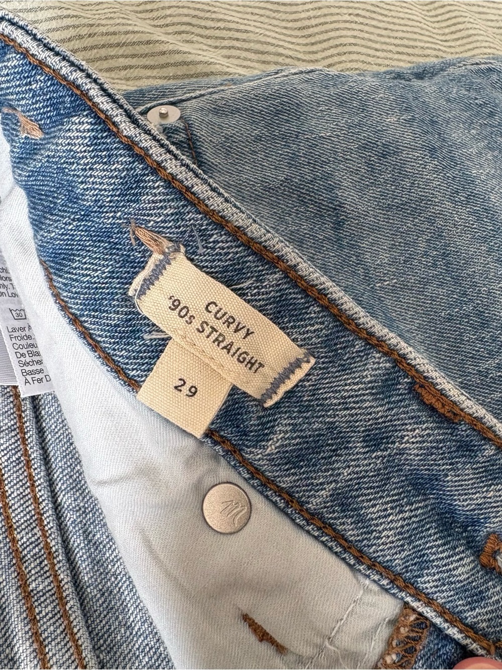 MADEWELL 90s Curvy Straight Jeans